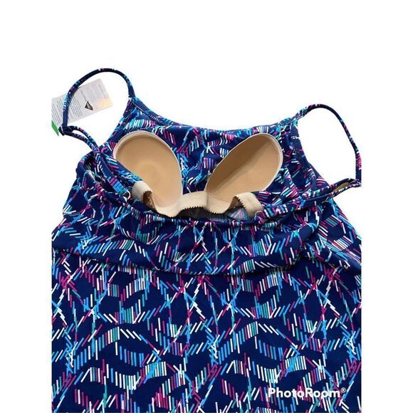 COPY - NWT Womens Sea Waves Skirtini Top size 6 built in bra UPF 50+ Lycra xtra… - Picture 3 of 3